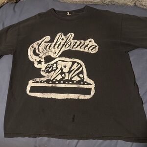 California Graphic Men's Black T-Shirt
